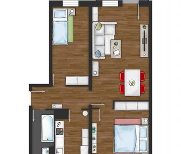 Attraktive 3-Zimmer-Wohnung in Haselbrunn - Foto 6