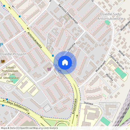 ul. Antoniukowska, Antoniuk, Białystok, podlaskie