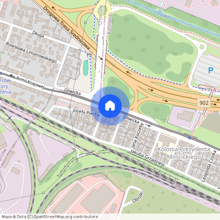 ul. Gliwicka, Załęże, Katowice, śląskie