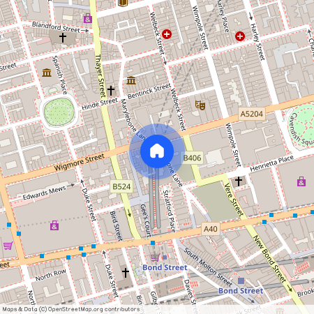 Marylebone Lane, Marylebone, London, W1U