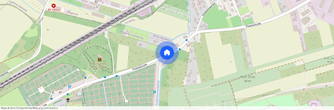 ul. Powstańców, Mistrzejowice Północ, Mistrzejowice, Kraków, małopolskie