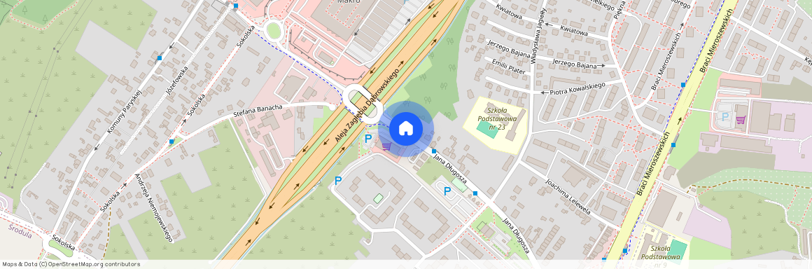 ul. Jana Długosza, Zagórze Północ, Sosnowiec, śląskie