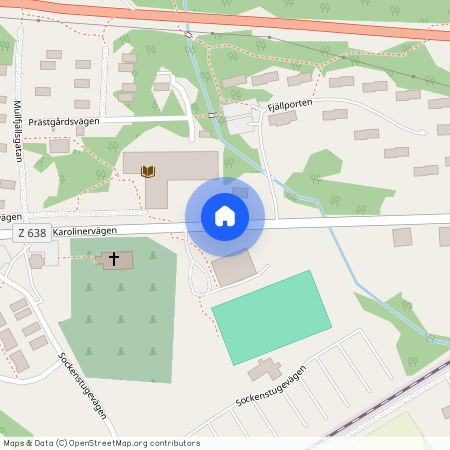 Karolinervägen, Duved