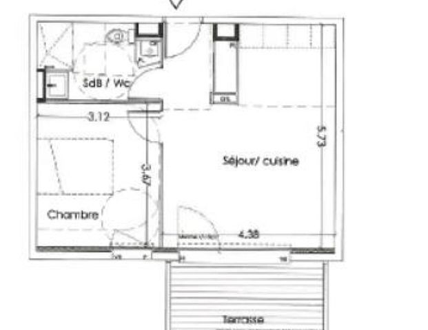 location Appartement T2 DE 41.8m² À VILLENAVE D'ORNON - Photo 1