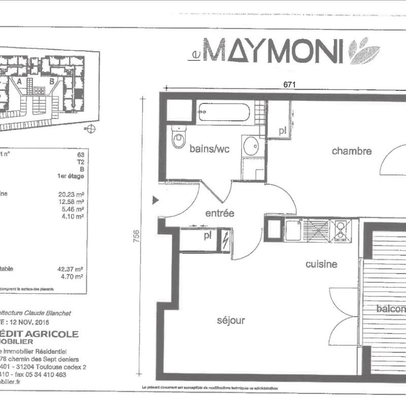 Location Appartement 2 pièces 42m² FONDETTES 37230 - Photo 2