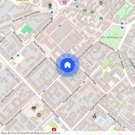 al. Wojciecha Korfantego, Śródmieście, Gliwice, śląskie