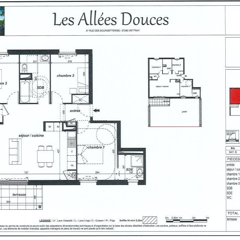 Location Appartement 4 pièces 85m² METTRAY 37390 - Photo 2