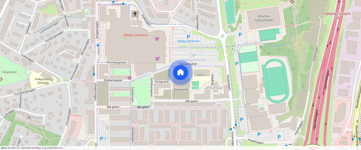 Vattenpussgränd, Upplands Väsby