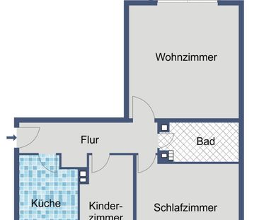 Gute Infrastruktur! - helle Etagenwohnung mit Balkon - Photo 1