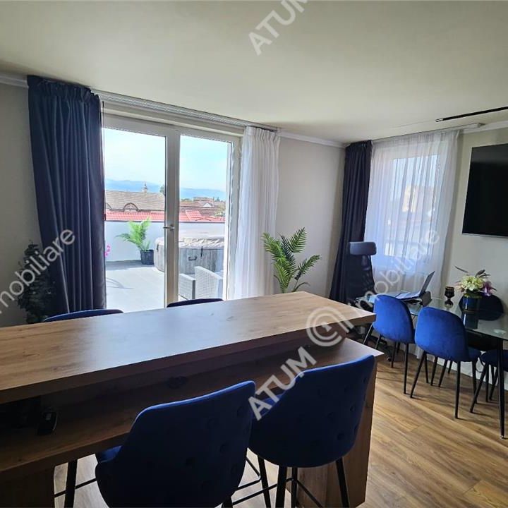 Penthouse cu 2 camere terasa 2 locuri de parcare de inchiriat in zona Turnisor din Sibiu - Fotografie 1