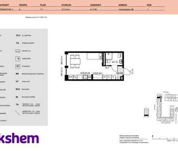 Industrigatan 9 B, lgh 1105, Västra Sorgenfri - Foto 2