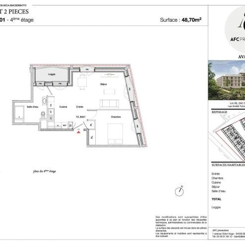 BEAU T2AVEC LOGGIA ET PARKING - Photo 2