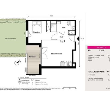 Location Appartement 2 pièces 41m² EAUNES 31600 - Photo 2