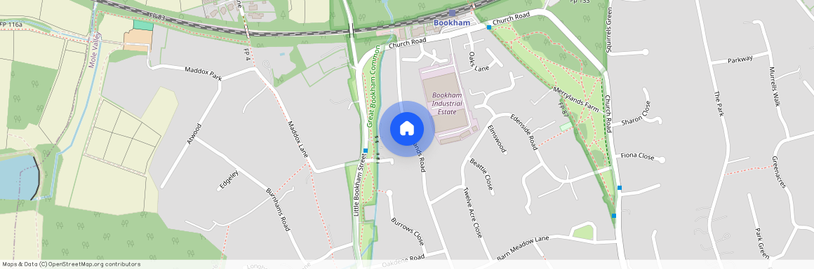 MERRYLANDS ROAD, BOOKHAM, KT23