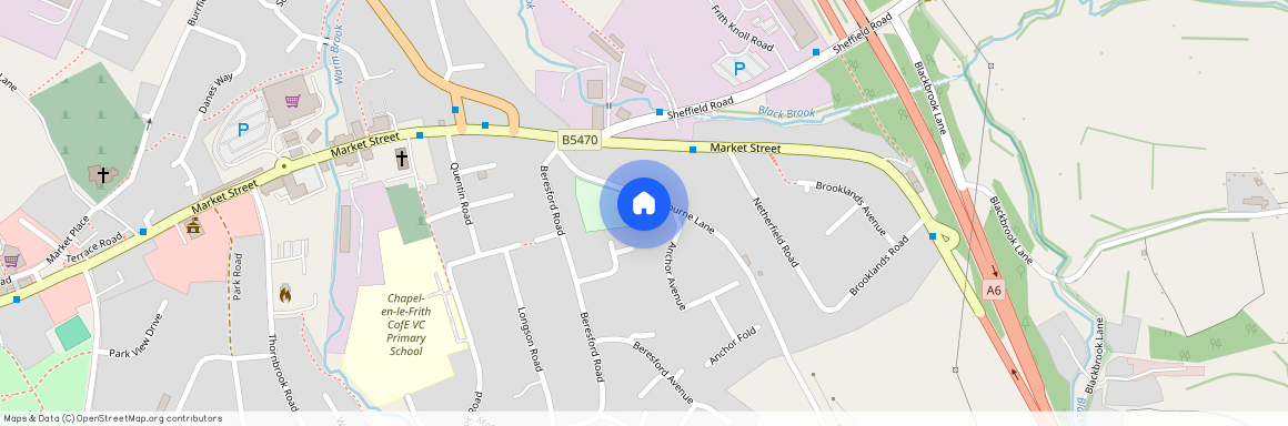 Ashbourne Lane, Chapel-en-le-Frith, HIGH PEAK, Derbyshire