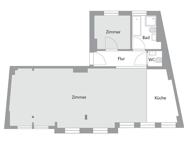 Loft gewünscht? Das besondere Wohngefühl unweit der Saale! 1,5 Zimmer am Reichardts Garten... - Foto 1