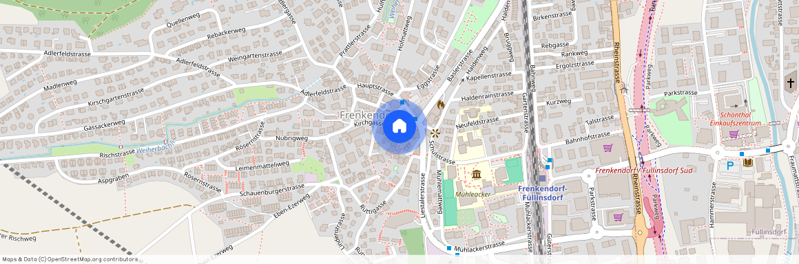 Kirchgasse 1a, 4402 Frenkendorf, Lageplan