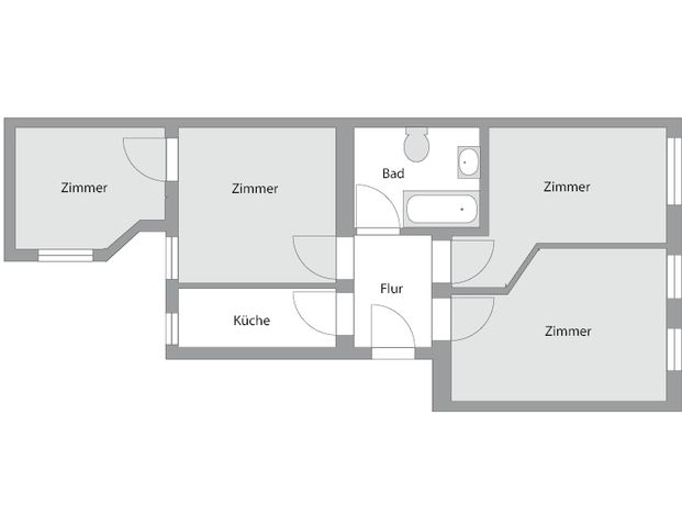Mit Fußbodenheizung, Einbauküche in der südlichen Innenstadt und Edeka um die Ecke! - Foto 1