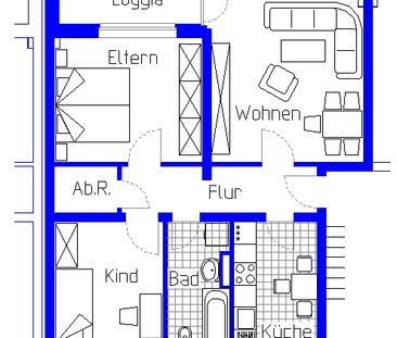 Demnächst frei! 3-Zimmer-Wohnung in Minden Dankersen - Foto 2