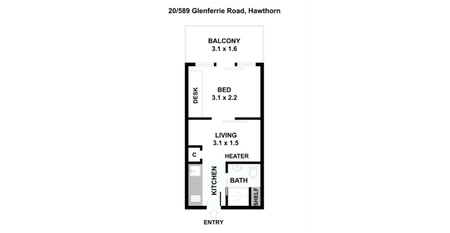 Fully Furnished Studio in Prime Hawthorn Location (Student Only) - Photo 2