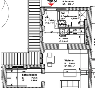 Zentrum, wunderschöne sanierte 1,5 ZI mit Top Ausstattung, in Innen... - Foto 1