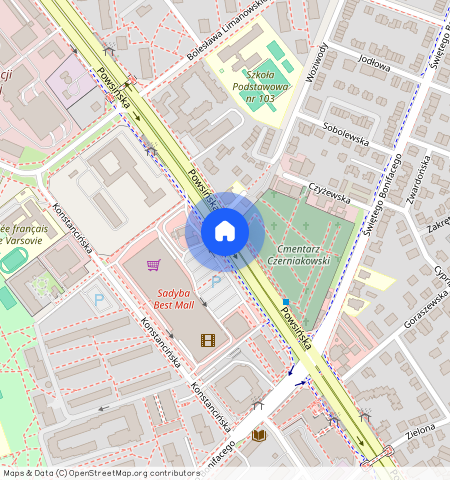 mazowieckie, Warszawa, Mokotów, Sadyba, Powsińska