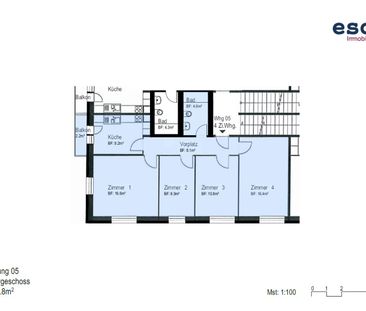 4 Zimmer, 76 m², 1. Stock - Foto 6