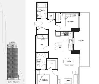 Latimer Tower 21/F 2BR+Den Corner Unit - Photo 4