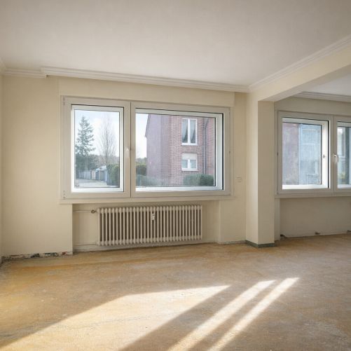 Bockumer Platz! Schöne Erdgeschosswohnung mit großer Terrasse, eigenem Garten und Garage - Foto 1