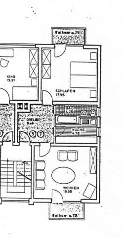 2 Zimmer-Wohnung mit 2 Balkonen im Frankfurter Westend - Foto 3