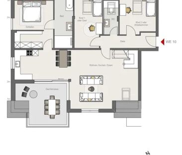 Exklusive Neubau-Maisonettewohnung: Moderne Wohnkultur auf 2 Ebenen... - Photo 1
