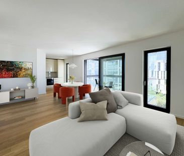 Erstbezug im Premium-Quartier: Traumwohnung mit Blick zum Park und seitlichem Mainblick - Foto 1