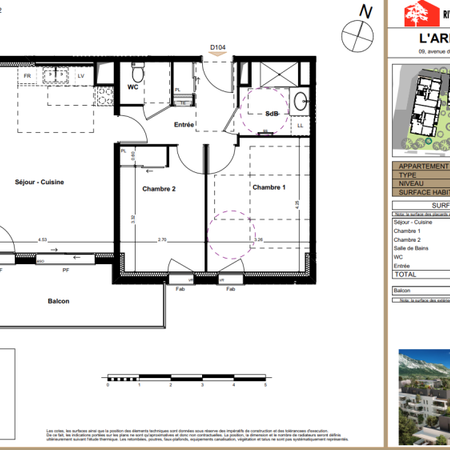 SANS FRAIS – T3 NEUF – MEYLAN - Photo 4