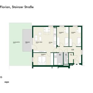 Erstbezug - Sonnige 4-Zimmer-Wohnung im Erdgeschoss mit Terrasse und Privatgarten - Photo 2