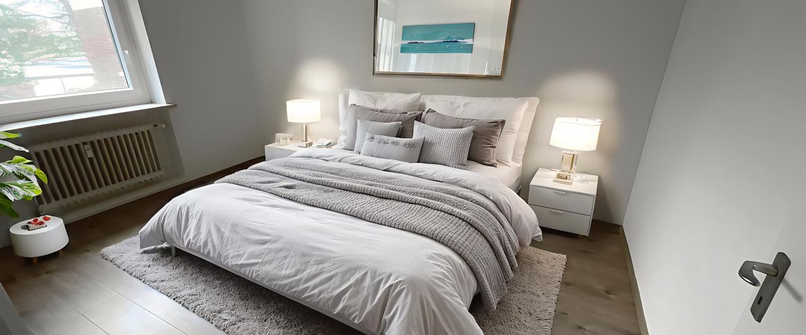 Modernisierte 3-ZKB-Balkonwohnung im Hochhaus im Europaviertel zu vermieten! - Photo 1