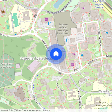 ul. Tysiąclecia, Osiedle Tysiąclecia, Katowice, śląskie