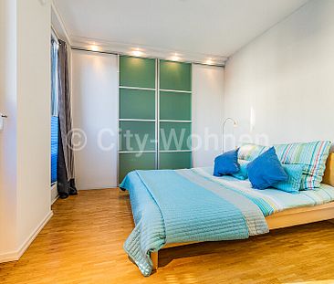 Möbliert wohnen in einer komfortablen 3-Zimmer-Wohnung mit Balkon in einem umgebauten Bunker in Hamburg-Eimsbüttel - Photo 5