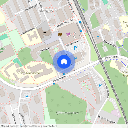 Kullstigen 26, Skogås