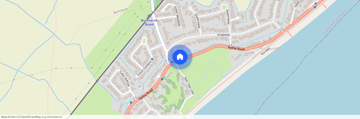 Hythe Road, Dymchurch, Romney Marsh, Kent, TN29