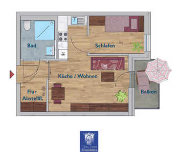 Neubauwohnung im Erstbezug mit moderner EBK, Balkon, Fußbodenheizun... - Photo 4