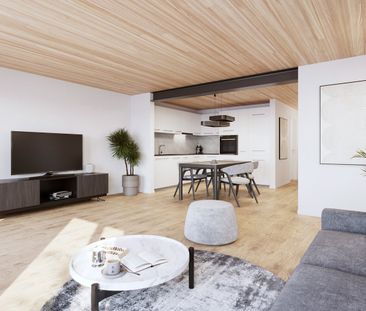 Erstvermietung: Wohnen im Holz – 3.5-Zimmer-Gartenwohnung in Kerns - Photo 1