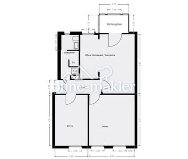 3-Zi., 75,5 m², Wintergarten, EBK + Stellplatz – Zentrum – frei ab ... - Foto 4