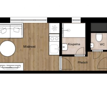 Pronájem bytu 1+kk a garsoniéry 20 m², Krameriova , Praha Kunratice - Photo 6