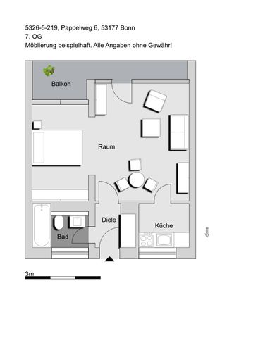 1-Zimmer-Wohnung in Bonn Heiderhof (5326_219) - Photo 3