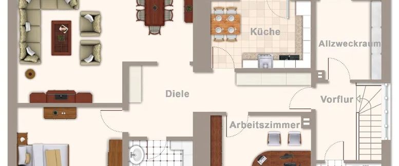 Geräumige 3-Zimmer-Wohnung mit großem Sonnenbalkon im Zweifamilienhaus - Foto 1
