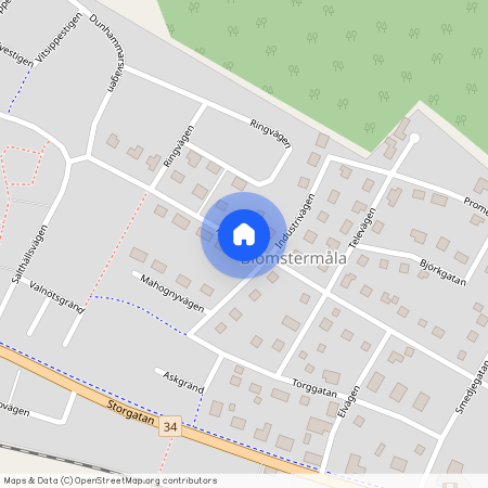 Algatan, Blomstermåla