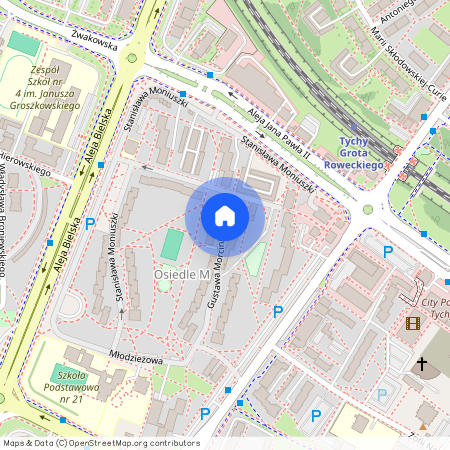 ul. Gustawa Morcinka, Osiedle Magdalena, Tychy, śląskie