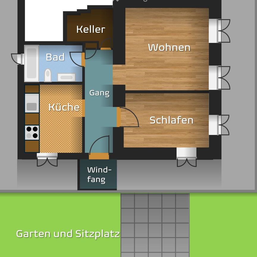 2.5 Zimmer, 40 m² - Photo 1