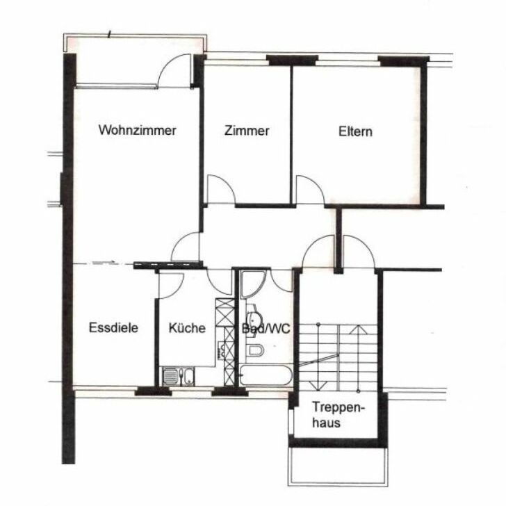 4 Zimmer, 97 m², 2. Stock - Photo 1