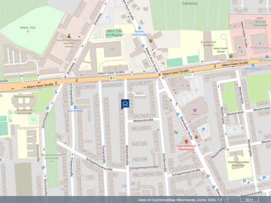 Charmante 3-Raum-Wohnung in Stadtfeld Ost - Photo 1